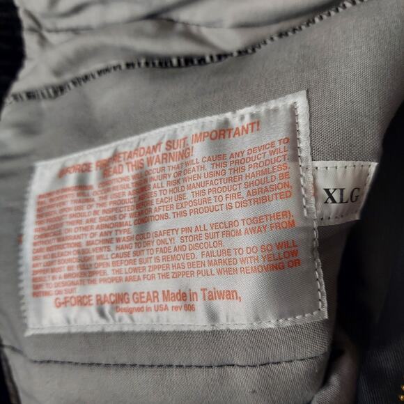 G-FORCE GF505 Racing Driving Jacket & Pants XL Black Triple-Layer 4385XLGBK 4386 - Picture 10 of 14